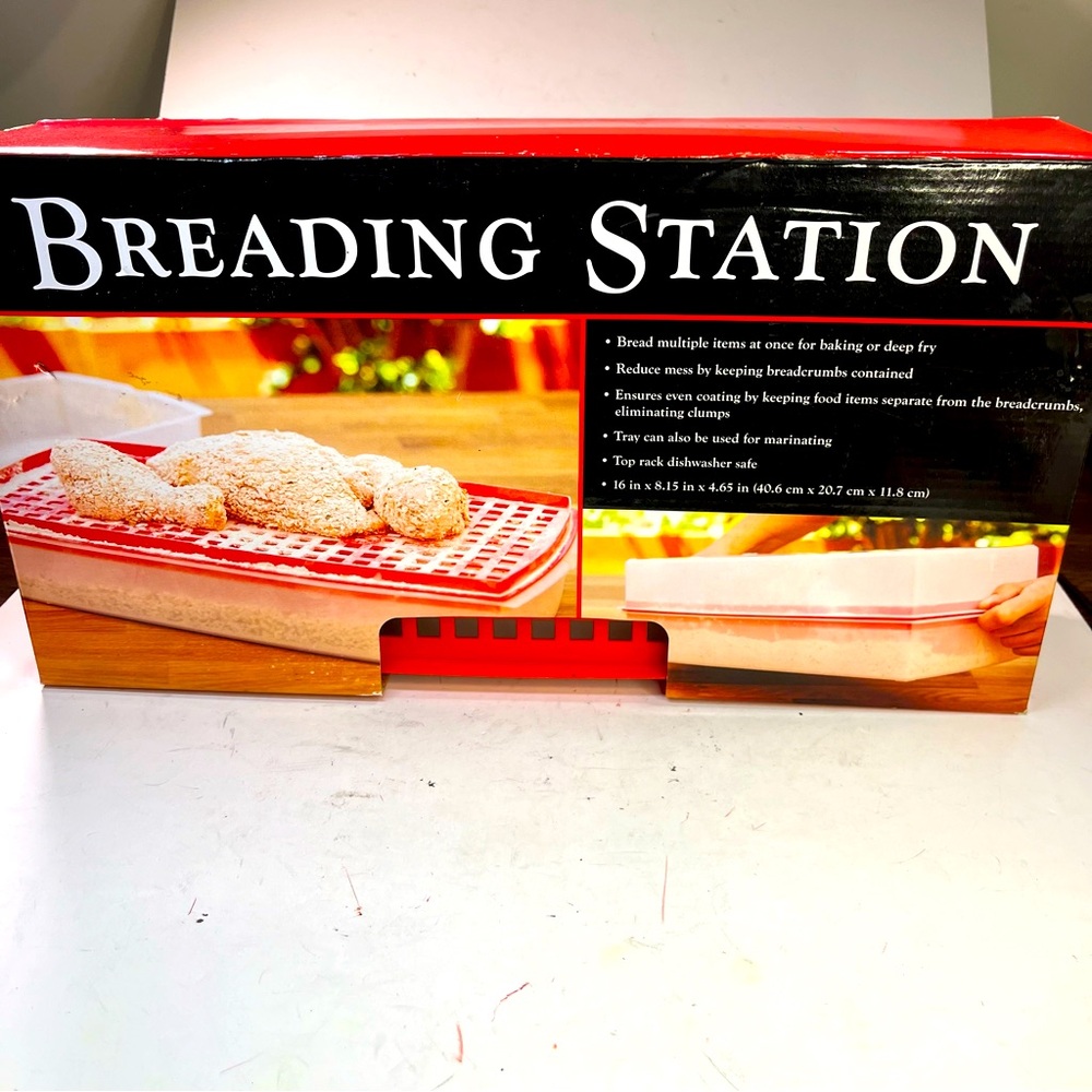 Breader Batter Bowl  Station All-in-One Mess Free Breading Container - new